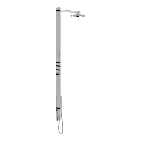 Immagine di Nobili LIVE colonna doccia con termostatico ad incasso multifunzione, finitura cromo WE72200/10CR