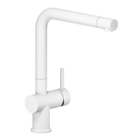 Immagine di Nobili LIVE miscelatore monocomando H.31 cm per lavello, finitura polar white LV00113WM