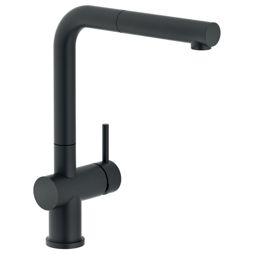 Immagine di Nobili LIVE miscelatore monocomando per lavello con doccetta monogetto estraibile, colore mora finitura opaco LV00117/1BM