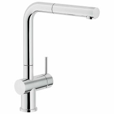 Immagine di Nobili LIVE miscelatore monocomando bassa pressione per lavello con doccetta monogetto estraibile, finitura cromo BPLV117/1CR