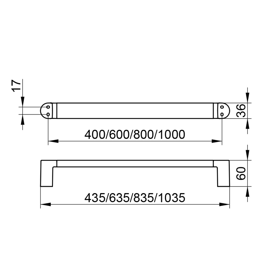 Immagine di Keuco ELEGANCE portasalviette L.64 cm, finitura cromo 11601010600