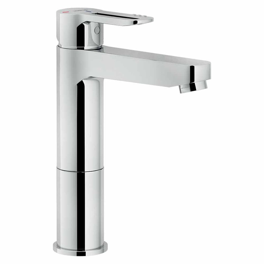 Immagine di Nobili NEW ROAD miscelatore lavabo monocomando H.22 cm a bacinella a risparmio idrico ed energetico, finitura cromo RDH00158/2CR