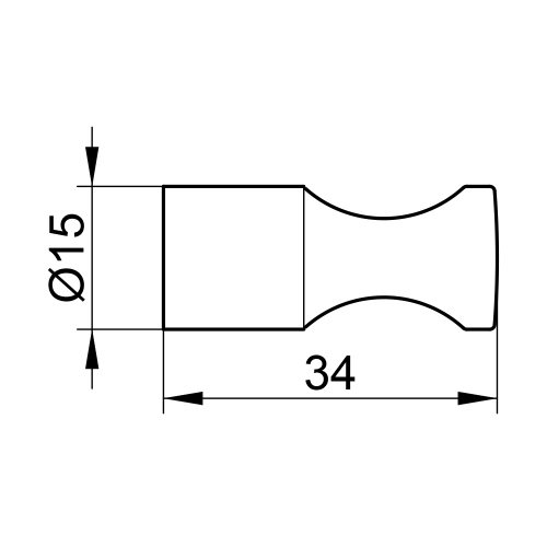 Immagine di Keuco ELEGANCE appendiabiti P.3 cm, finitura cromo 11614010000