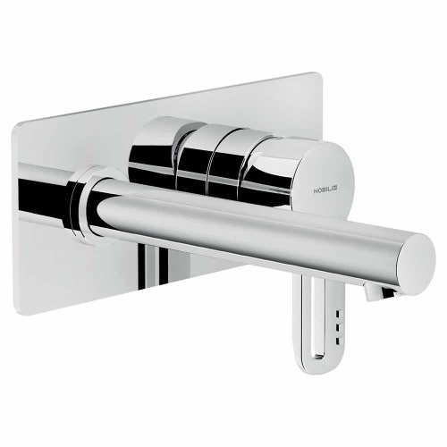 Immagine di Nobili NEW ROAD miscelatore lavabo solo parte esterna monocomando L.19 cm H.8 cm a parete, finitura cromo RD00198CR
