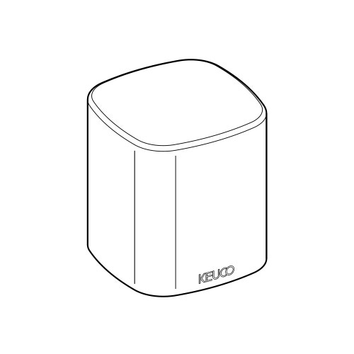 Immagine di Keuco bicchiere rovesciato in cristallo satinato 11652009000