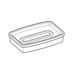 Immagine di Keuco bacinella portasapone di ricambio, in cristallo satinato 11655009000