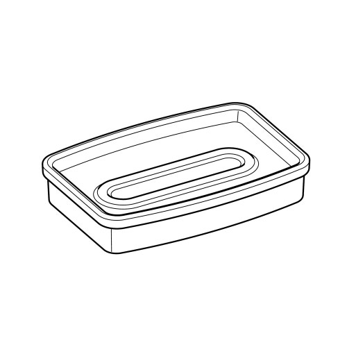 Immagine di Keuco bacinella portasapone di ricambio, in cristallo satinato 11655009000