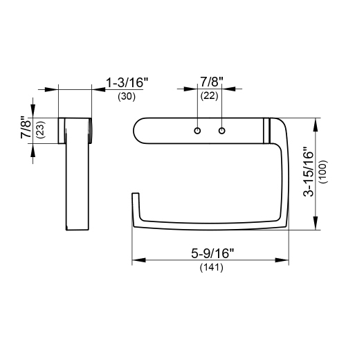 Immagine di Keuco ELEGANCE portarotolo aperto, per rotoli 10-12 cm, finitura cromo 11662010000