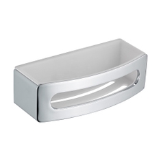 Immagine di Keuco ELEGANCE cestino con bacinella colore bianco, supporto finitura cromo 11658010000