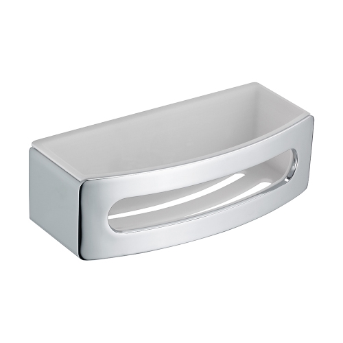 Immagine di Keuco ELEGANCE cestino con bacinella colore bianco, supporto finitura cromo 11658010000