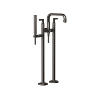 Immagine di Gessi INCISO- piantana esterno vasca, con doccetta e deviatore automatico, finitura black metal PVD 58029#706