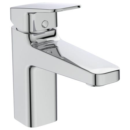 Immagine di Ideal Standard CERAPLAN miscelatore monocomando per lavabo H.16 cm, con aeratore 5 l/min e fissaggi EasyFix, con scarico, finitura cromo BD227AA