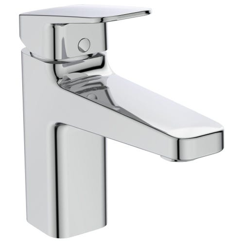 Immagine di Ideal Standard CERAPLAN miscelatore monocomando per lavabo H.16 cm, con aeratore 5 l/min e fissaggi EasyFix, con scarico, finitura cromo BD227AA