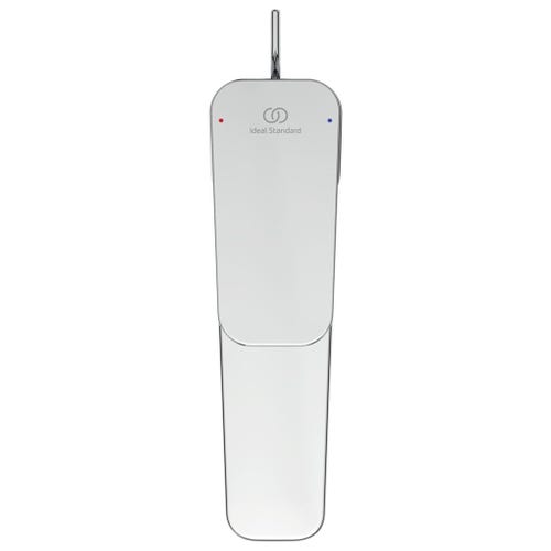 Immagine di Ideal Standard CERAPLAN miscelatore monocomando per lavabo H.16 cm, con aeratore 5 l/min e fissaggi EasyFix, con scarico, finitura cromo BD227AA