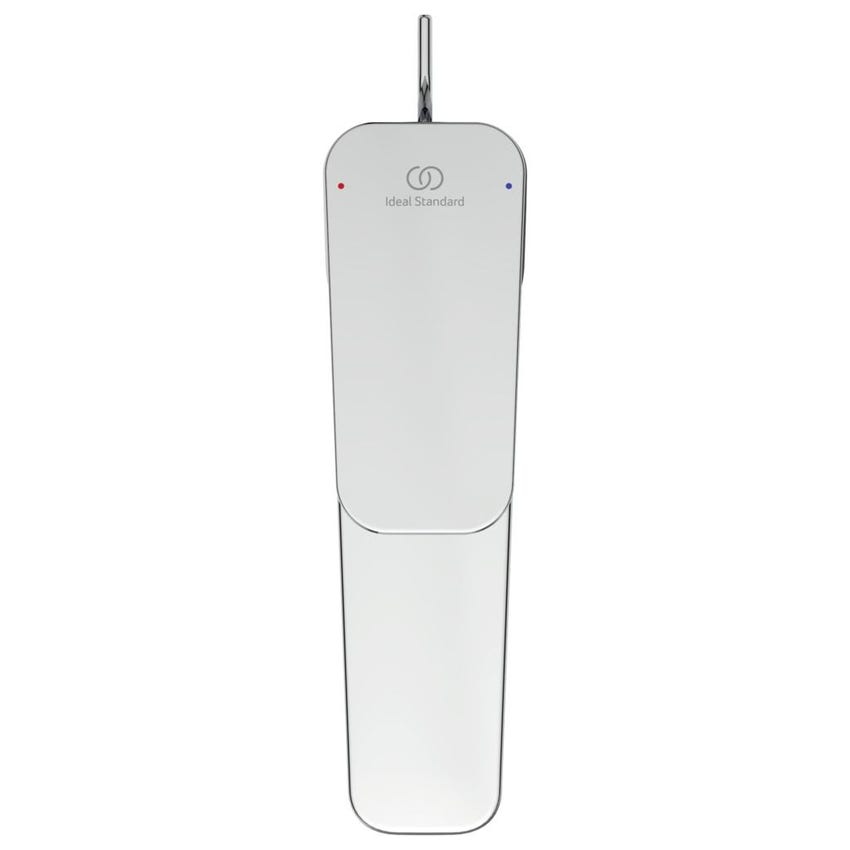 Immagine di Ideal Standard CERAPLAN miscelatore monocomando per lavabo H.16 cm, con aeratore 5 l/min e fissaggi EasyFix, con scarico, finitura cromo BD227AA