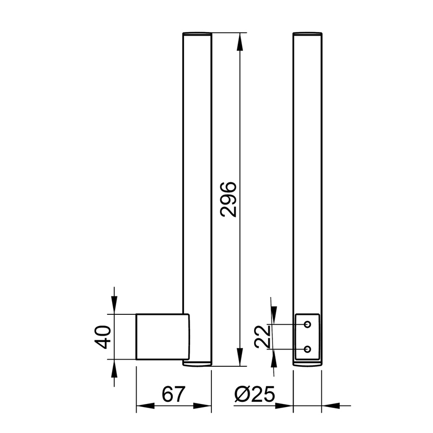 Immagine di Keuco PLAN portarotolo di scorta, versione verticale, per 2 rotoli, finitura cromo 14963010002