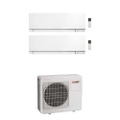 Immagine di Mitsubishi MSZ-EF Kirigamine Zen R32 Climatizzatore a parete dual split inverter Wi-Fi bianco | unità esterna 6.8 kW unità interne 7000+18000 BTU MXZ-3F68VF+MSZ-EF[22|50]VGKW