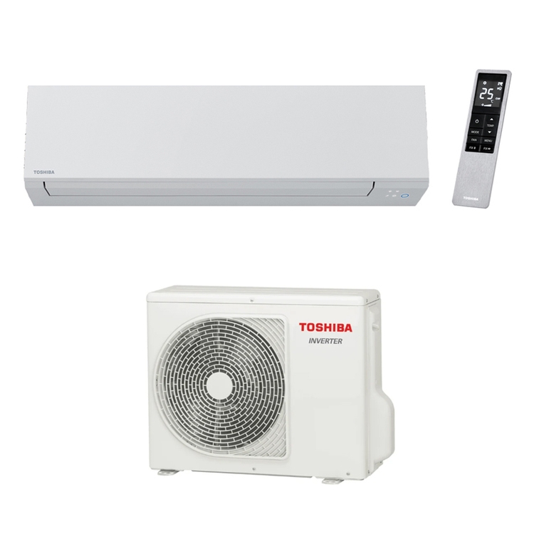 Toshiba SHORAI EDGE WHITE R32 Climatizzatore a parete monosplit inverter Wi-Fi colore bianco | unità esterna 2.5 kW unità interna 10000 BTU RAS-B10G3KVSG-E+RAS-10J2AVSG-E1
