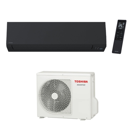 Immagine di Toshiba SHORAI EDGE BLACK Climatizzatore a parete monosplit inverter Wi-Fi colore nero | unità esterna 6.1 kW unità interna 21000 BTU RAS-B22G3KVSGB-E+RAS-22J2AVSG-E1