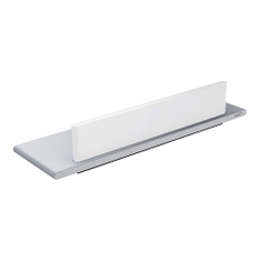 Immagine di Keuco Mensola per doccia, finitura alluminio anodizzato argento e tergivetro incluso, colore bianco 11559170000