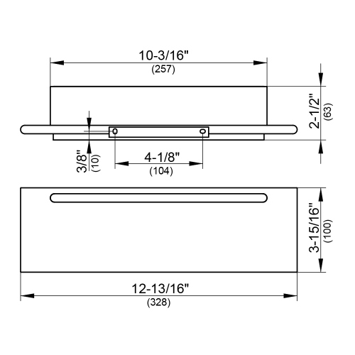 Immagine di Keuco Mensola per doccia, finitura alluminio anodizzato argento e tergivetro incluso, colore bianco 11559170000