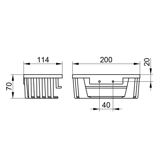 Immagine di Keuco Cestino doccia estraibile, con fissaggio nascosto, finitura cromo 24942010100