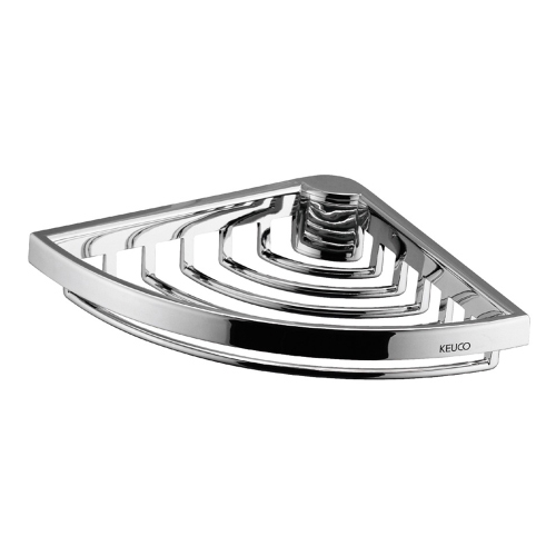 Immagine di Keuco Cestino doccia angolare L.13 cm, estraibile, con fissaggio nascosto, finitura cromo 24943010000