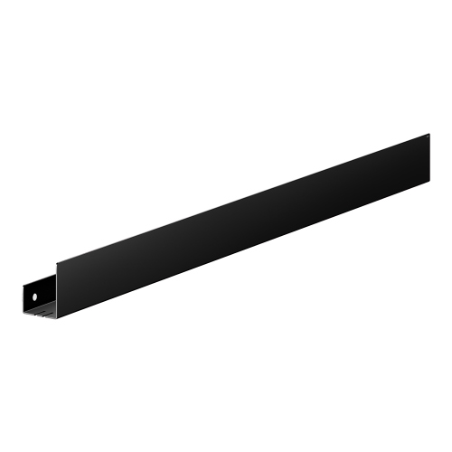 Immagine di Keuco Mensola doccia, realizzata su misura L.141-160 cm, rimovibile, con fissaggio a scomparsa e fessura di drenaggio acqua con gancio integrato, colore nero finitura opaco 24953370600