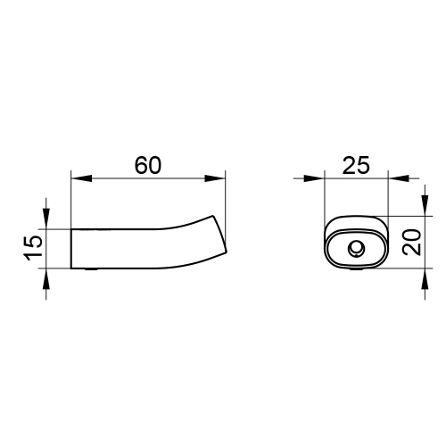 Immagine di Keuco EDITION 400 appendiabiti, finitura cromo 11514010000