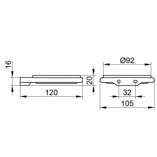 Immagine di Keuco EDITION 400 portasapone, completo di bacinella in cristallo satinato, finitura cromo 11555019000
