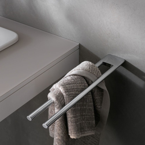 Immagine di Keuco EDITION 400 portasalviette doppio P.45 cm, fisso, finitura cromo 11518010000