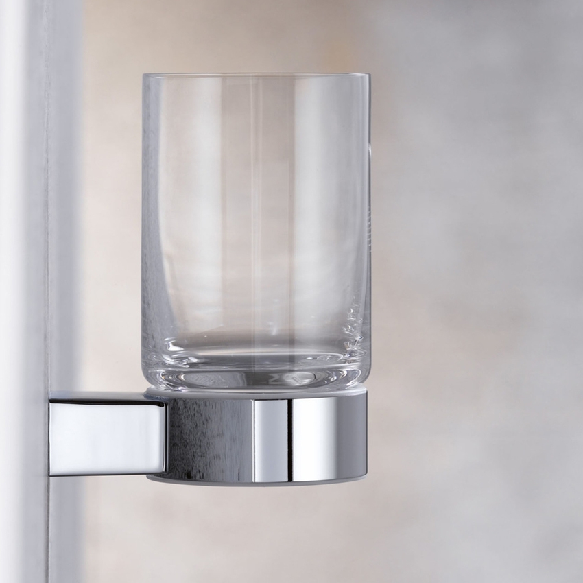 Bicchiere Acrilico Trasparente Per Bagno 7x7x10.25cm - Per Risciacquo O Conservazione Accessori - Foto 7