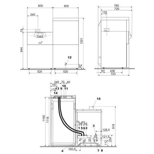 Immagine di Baxi POWER 32 SOLAR 220 Caldaia a condensazione a terra con accumulo 220 l e integrazione solare per riscaldamento e produzione istantanea di ACS A7213895