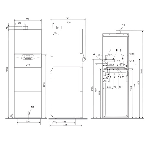 Immagine di Baxi POWER 32 SOLAR 220 Caldaia a condensazione a terra con accumulo 220 l e integrazione solare per riscaldamento e produzione istantanea di ACS A7213895