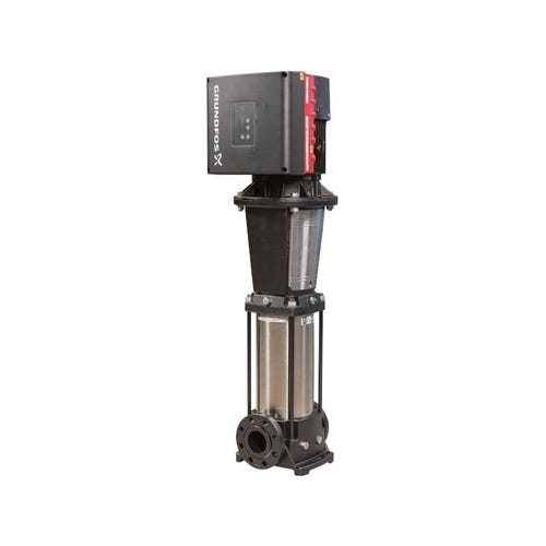 Immagine di Grundfos CRE 32-2 A-F-A-E-HQQE Pompa centrifuga multistadio verticale con convertitore di frequenza integrato nel motore, componenti in acciaio inox (EN 1.4301) 99071953