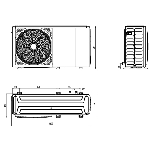 Immagine di Baxi AURIGA 6M-A pompa di calore monoblocco Inverter 6 kW monofase A7794571