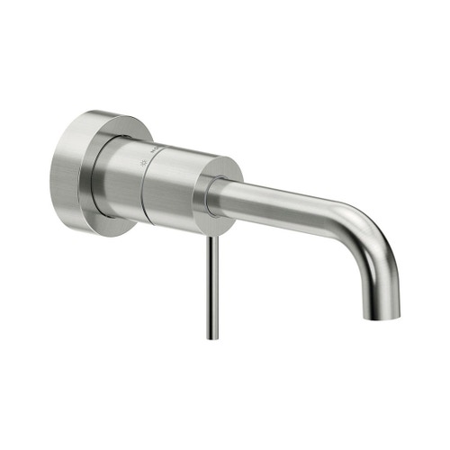 Immagine di Nobili VELIS miscelatore monocomando per lavabo a parete, senza scarico, finitura inox VE125198/1IX