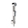 Bossini MACAN SET idroscopino con supporto fisso in ABS, doccetta e flessibile 125 cm, finitura cromo C03270B00030004