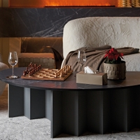 Immagine di Colombo Design ADJ porta fazzoletti rettangolare L.23 cm, con un set di fazzoletti Kneelex inclusi, colore esterno chocolate e interno cappuccino 01604/06