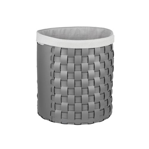 Immagine di Colombo Design ADJ BOTTEGA cestino porta biancheria H.40 cm, colore esterno panna cotta e interno white 105016/10