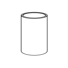 Immagine di Colombo Design ADJ porta bicchiere da appoggio, finitura cromo e panna cotta W4941CR16/10