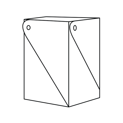 Immagine di Colombo Design ADJ MIU contenitore L.8 H.11 cm, per cosmetici, colore esterno panna cotta e interno white 10416/10