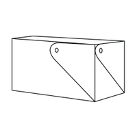 Immagine di Colombo Design ADJ MIU contenitore L.14 H.8 cm, per cosmetici, colore esteno panna cotta e interno white 05016/10