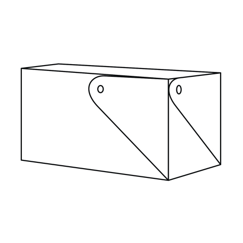 Immagine di Colombo Design ADJ MIU contenitore L.14 H.8 cm, per cosmetici, colore esteno panna cotta e interno white 05016/10