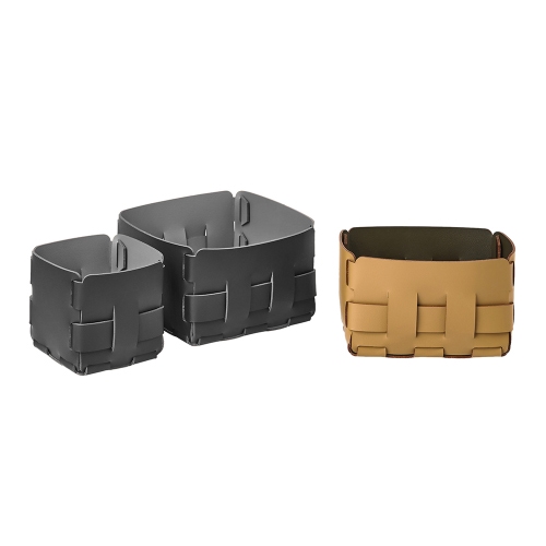 Immagine di Colombo Design ADJ cestino mini bottega L.19 P.12 cm, per organizzare piccoli spazi, colore esterno panna cotta e interno white 101216/10