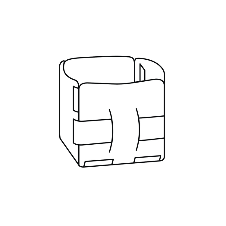 Colombo Design ADJ cestino mini bottega L.12 P.12 cm, per organizzare piccoli spazi, colore esterno panna cotta e interno white 101316/10