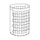 Colombo Design ADJ BOTTEGA cestino porta biancheria H.57 cm, colore panna cotta e white 105716/10