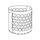 Colombo Design ADJ DUBAI cestino porta biancheria H.40 cm, senza coperchio, colore esterno panna cotta e interno white 205016/10