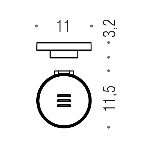 Immagine di Colombo Design MINI porta sapone, finitura cromo B4001CR-VAN