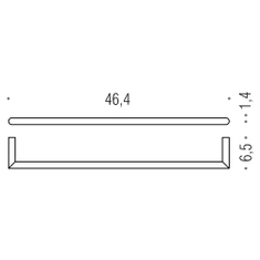 Immagine di Colombo Design MINI porta salviette L.46 cm, finitura cromo B4010CR